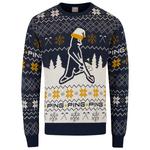 Ping Pullover Festive Mr Ping Jumper Oxford Blue Präsentation
