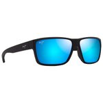 Maui Jim Sonnenbrille Uila Noir Mat Bleu Hawaï Minéral Superthin Präsentation