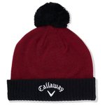 Callaway Golf Mütze TA Pom Beanie Wine Black Präsentation