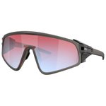 Oakley Sonnenbrille Latch Panel Matte Grey Smoke Prizm Snow Sapphire Präsentation