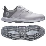 Footjoy Chaussures sans spikes ProLite White Grey Présentation