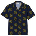 Lacoste Hemd Pioneer Collection Shirt Navy Pineapple Black Präsentation