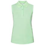 Rohnisch Polohemde Nicky Sleeveless Poloshirt Monogram Green Ash Präsentation