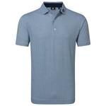 Footjoy Polohemde Scallop Geo Pique Navy Präsentation