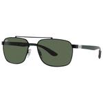 Ray Ban Sonnenbrille RB3701 Polished Black Green G-15 Präsentation