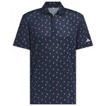 adidas Polohemde Ultimate Print Mesh Polo Collegiate Navy Präsentation