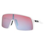 Oakley Sonnenbrille Sutro Polished White Prizm Snow Sapphire Iridium Präsentation