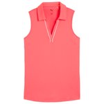 Puma Golf Polohemde W Cloudspun Piped SL Polo Peach Frost Präsentation