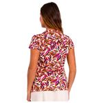 Chiberta Polohemde Ines Ecru Orange Rücken