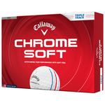 Callaway Golf Balles neuves Chrome Soft Triple Track White Présentation