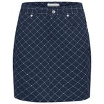 Rohnisch Jupe Chie Comfort Skort Micro R Check Navy 