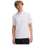 Under Armour Polohemde Playoff 3.0 Printed Polo White Steel Präsentation