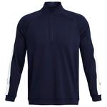 Under Armour Pull Storm Midlayer Half Zip Midnight Navy Matrix Green White Présentation