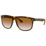 Ray Ban Sonnenbrille RB4147 Boyfriend Polished Light Havana Gradient Light Brown Präsentation