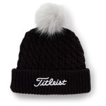 Titleist Mütze Cable Knit Pom Pom Black Präsentation