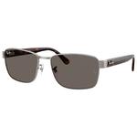 Ray Ban Sonnenbrille RB3750 Polished Gunmetal Dark Grey Präsentation