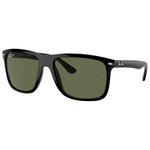 Ray Ban Sonnenbrille RB4547 Boyfriend Two Polished Black Green Polar Präsentation
