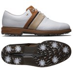 Footjoy Chaussures avec spikes Premiere Series The Packard White Blue Brown Présentation