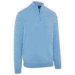 Callaway Golf Pullover Windstopper 1/4 Zipped Sweater Dark Cerulean Heather Präsentation