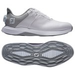 Footjoy Chaussures sans spikes Prolite Boa White Grey Présentation