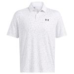 Under Armour Polohemde T2G Printed Polo White Black Black Präsentation