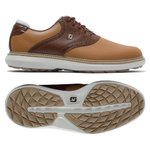 Footjoy Chaussures sans spikes Traditions Spikeless Tan Brown Présentation