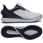 Footjoy Chaussures sans spikes Pulse Boa White Navy Blue Présentation