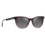 Maui Jim Sonnenbrille Lonomea Shiny Trans Dark Purple Lilas Neutral Grey Minéral Superthin Präsentation