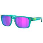 Oakley Sonnenbrille Holbrook Xxs Transparent Arctic Surf Prizm Violet Präsentation