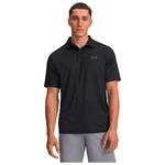 Under Armour Polohemde Perf 3.0 Printed Polo Midnight Black Anthracite Pitch Gray Präsentation