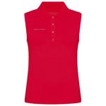 Rohnisch Polohemde Nicky Sleeveless Poloshirt Beet Red Präsentation