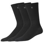 Footjoy Socken Prodry Lightweight Crew 3 Pairs Black Präsentation