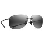 Maui Jim Lunettes de soleil Hikina Noir Brillant Gris Neutre MauiPure Lt Présentation