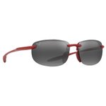 Maui Jim Sonnenbrille Hookipa Ultra Asian Fit Metal Matte Red Neutral Grey MauiUltra Präsentation