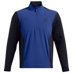 Under Armour Drive Pro Storm Hybrid Half Zip Tech Blue Black Metallic Silver 