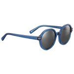Serengeti Sonnenbrille Joan Shiny Transparent Fed Blue Mineral Polarized Smoke Präsentation
