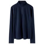 Rohnisch Pullover Merino Wool Half Zip Navy Präsentation