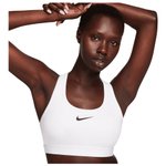 Nike Sport-bh Swoosh Medium Support White Präsentation