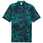 Puma Golf Polo Puma X Ptc Palm Glitch Polo Deep Navy Sparkling Green Présentation