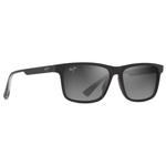 Maui Jim Sonnenbrille Okina Shiny Black Neutral Grey Minéral Superthin Präsentation