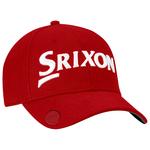 Srixon Cap Ball Marker Cap Red White Präsentation