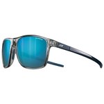 Julbo Lunettes de soleil The Streets Translucide Brillant Gris Bleu Spectron Hd 3 Polarized Présentation