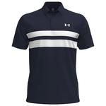 Under Armour Polohemde Playoff 3.0 Stripe Black Midnight Navy White Präsentation