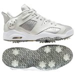 Nike Chaussures avec spikes Jordan Retro 6 G Nrg Photon Dust Metallic Silver White Präsentation