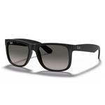 Ray Ban Sonnenbrille RB4165 Justin Classic Matte Rubber Black Dark Grey Gradient Präsentation
