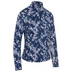 Callaway Golf Polohemde Snowy Floral Sun Protection Blue Depths Präsentation