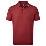 Footjoy Polo Stretch Pique Solid Maroon Présentation