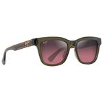 Maui Jim Sonnenbrille Hanohano Shiny Trans Green Maui Rose Minéral Superthin Präsentation