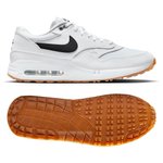 Nike Schuhe ohne Spikes Air Max 1 86 OG G White Black Gum Medium Brown Präsentation