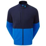 Footjoy Jacke Colour Block Full-Zip Chill-Out Navy With Blue Präsentation